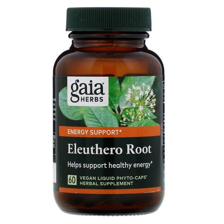 Gaia Herbs Eleuthero Ginseng - Ginseng, Eleuthero, Homeopati, Örter