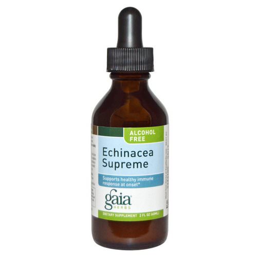 Gaia Herbs, Echinacea Supreme, Alcohol Free, 2 fl oz (60 ml) Review