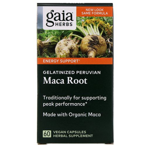 Gaia Herbs, Gelatinized Peruvian Maca Root, 60 Vegan Capsules Review