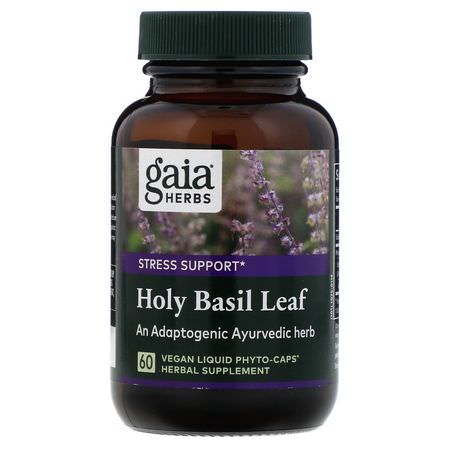 Gaia Herbs Holy Basil Tulsi - Holy Basil Tulsi, Ayurvediska Örter, Homeopati, Örter