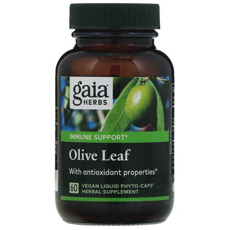 Gaia Herbs Olive Leaf Cold Cough Flu - Influensa, Hosta, Förkylning, Kosttillskott