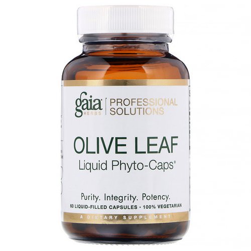 Gaia Herbs Professional Solutions, Olive Leaf, 60 Liquid-Filled Capsules Review