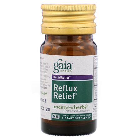 Gaia Herbs Reflux Relief - Reflux Relief, Digestion, Supplements