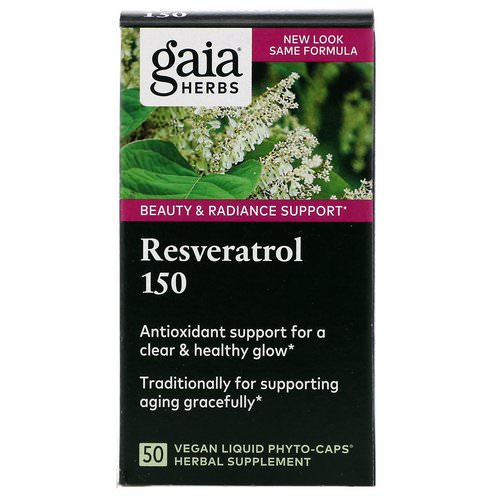 Gaia Herbs, Resveratrol 150, 50 Vegan Liquid Phyto-Caps Review