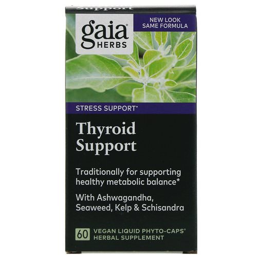 Gaia Herbs, Thyroid Support, 60 Vegan Liquid Phyto-Caps Review
