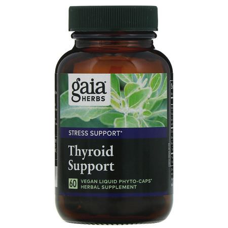 Gaia Herbs Thyroid Formulas - Sköldkörtel, Kosttillskott