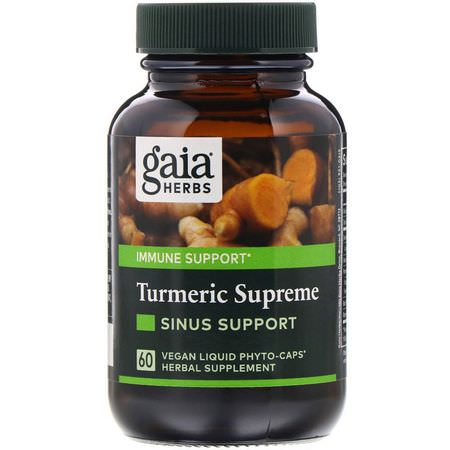 Gaia Herbs Turmeric - Curcumin, Gurkmeja, Antioxidanter, Kosttillskott