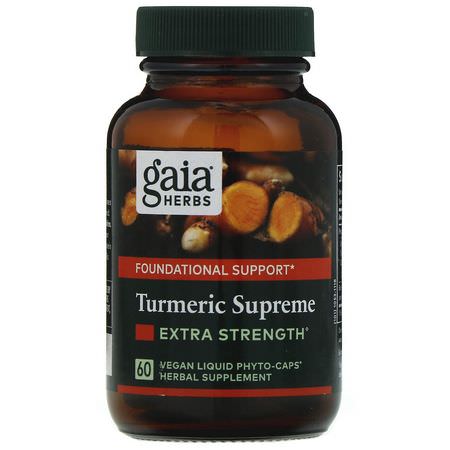 Gaia Herbs Turmeric Curcumin Formulas - Curcumin, Gurkmeja, Antioxidanter, Kosttillskott