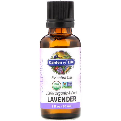 Garden of Life, 100% Organic & Pure, Essential Oils, Calming, Lavender, 1 fl oz (30 ml) Review