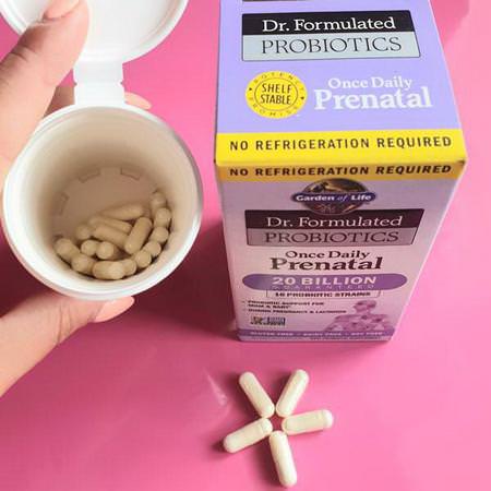 Garden of Life, Dr. Formulated Probiotics, Once Daily Prenatal, 30 Veggie Caps