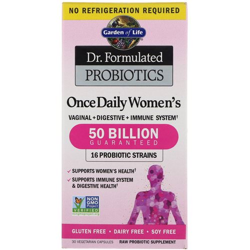 Garden of Life, Dr. Formulated Probiotics, Once Daily Women's, 30 Vegetarian Capsules Review