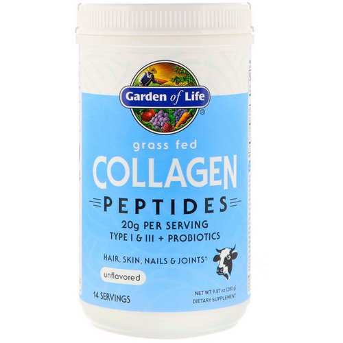 Garden of Life, Grass Fed Collagen Peptides, Unflavored, 9.87 oz (280 g) Review