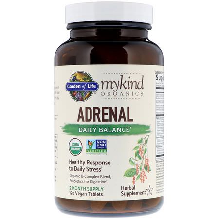 Garden of Life Adrenal Vitamin B Formulas - Vitamin B, Vitaminer, Binjurar, Kosttillskott