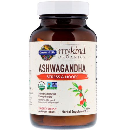 Garden of Life Ashwagandha - Ashwagandha, Adaptogens, Homeopati, Örter