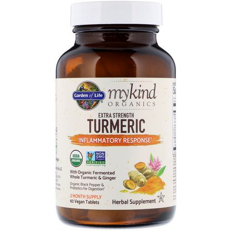 Garden of Life Turmeric Ginger Tea - Ingefära Te, Curcumin, Gurkmeja, Antioxidanter