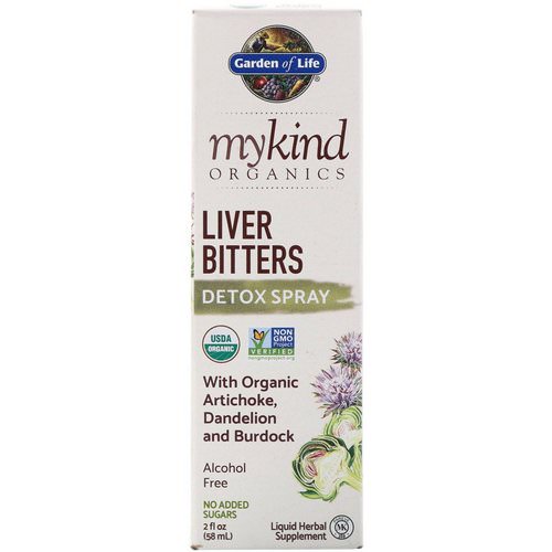 Garden of Life, MyKind Organics, Liver Bitters Detox Spray, 2 fl oz (58 ml) Review