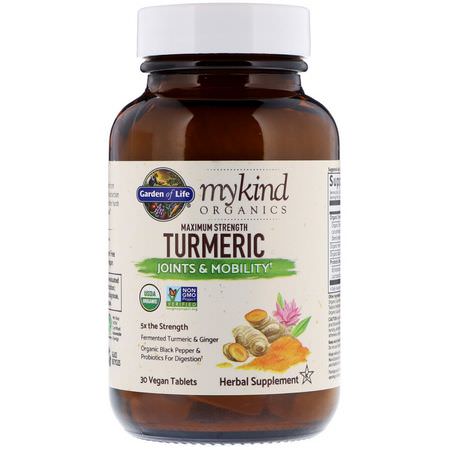 Garden of Life Turmeric - Curcumin, Gurkmeja, Antioxidanter, Kosttillskott