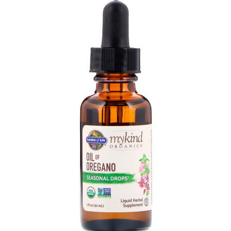 Garden of Life Oregano Oil Supplements Cold Cough Flu - Influensa, Hosta, Förkylning, Kosttillskott