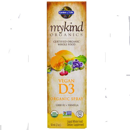 Garden of Life, MyKind Organics, Vegan D3, Vanilla Spray, 1,000 IU, 2 oz (58 ml) Review