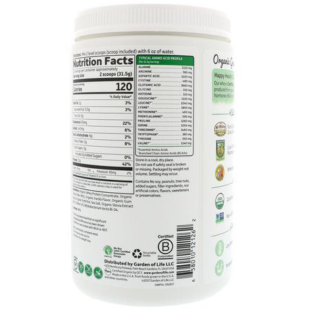 Garden of Life Whey Protein Concentrate - Vassleprotein, Idrottsnäring