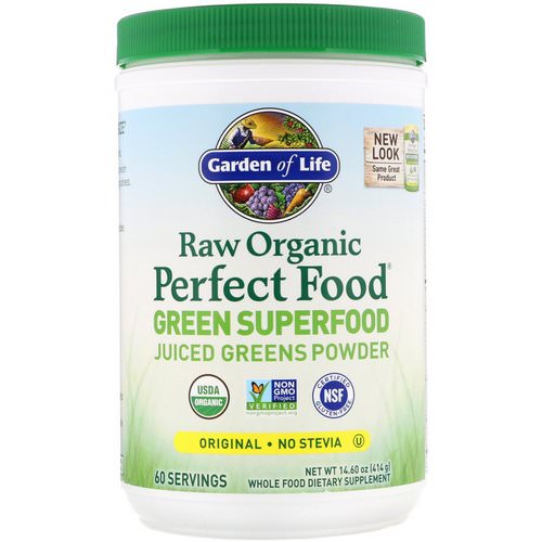 Garden of Life, Raw Organic Perfect Food, Green Superfood, Original, 14.8 oz (419 g) Review