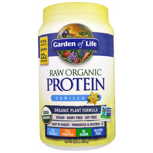 Garden of Life, RAW Organic Protein, Organic Plant Formula, Vanilla, 1.37 lbs (624 g) Review