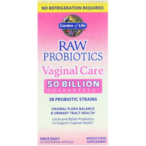 Garden of Life, Raw Probiotics Vaginal Care, 30 Vegetarian Capsules Review