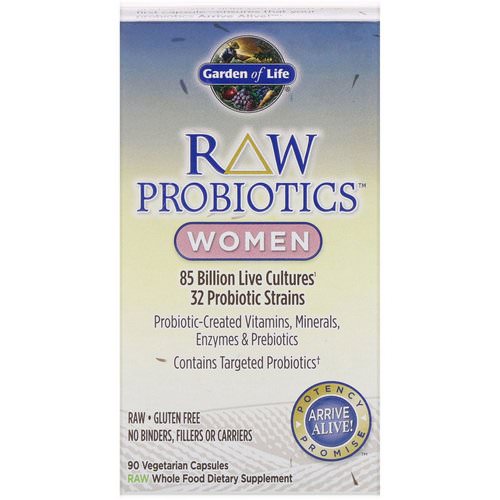Garden of Life, RAW Probiotics, Women, 90 Vegetarian Capsules Review