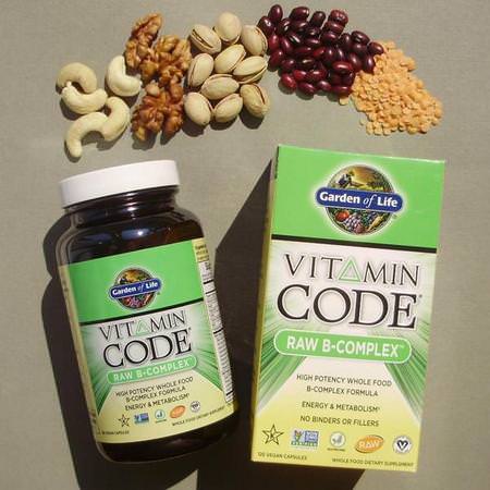 Garden of Life, Vitamin Code, Raw B-Complex, 120 Vegan Caps