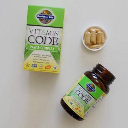 Garden of Life Vitamin B-Komplex, Vitamin B, Vitaminer, Kosttillskott