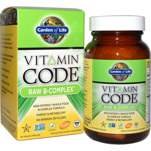 Garden of Life, Vitamin Code, Raw B-Complex, 60 Vegan Caps Review