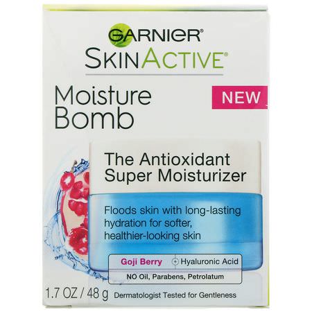 Face Moisturizer, Hudvård: Garnier, SkinActive, Moisture Bomb, The Antioxidant Super Moisturizer, 1.7 oz (48 g)