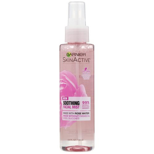 Garnier, SkinActive, Soothing Facial Mist with Rose Water, 4.4 fl oz (130 ml) Review