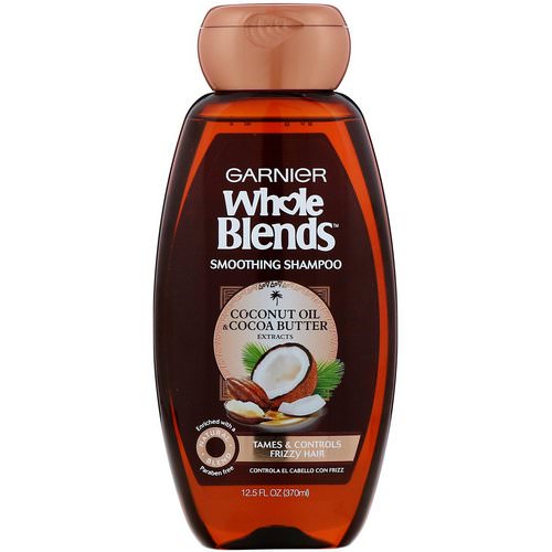 Garnier, Whole Blends, Coconut Oil & Cocoa Butter Smoothing Shampoo, 12.5 fl oz (370 ml) Review