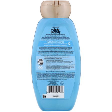 Balsam, Schampo, Hår: Garnier, Whole Blends, Coconut Water & Vanilla Milk Hydrating Shampoo, 12.5 fl oz (370 ml)