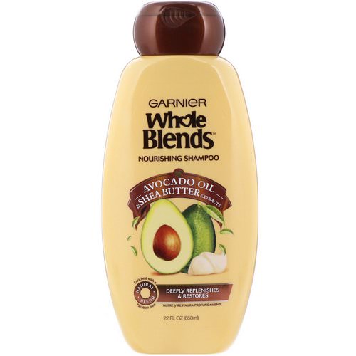 Garnier, Whole Blends, Nourishing Shampoo, Avocado Oil & Shea Butter Extracts, 22 fl oz (650 ml) Review