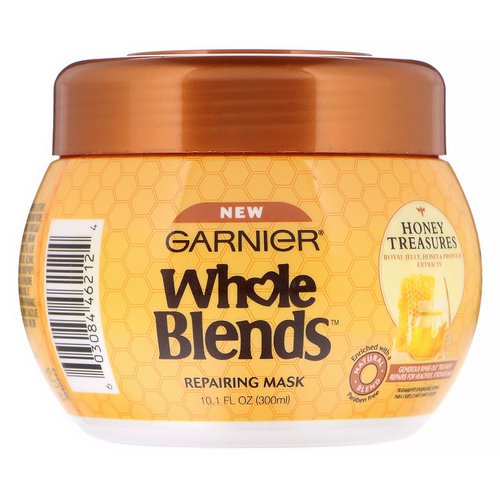 Garnier, Whole Blends, Repairing Mask, Honey Treasures, 10.1 fl oz (300 ml) Review