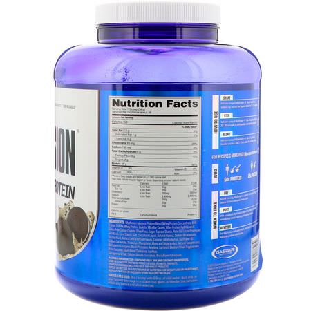 Vassleprotein, Idrottsnäring: Gaspari Nutrition, MyoFusion, Advanced Protein, Cookies & Cream, 4 lbs (1814 g)