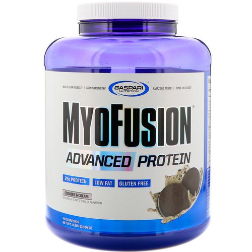 Gaspari Nutrition, MyoFusion, Advanced Protein, Cookies & Cream, 4 lbs (1814 g) Review