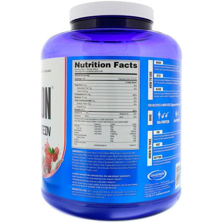 Vassleprotein, Idrottsnäring: Gaspari Nutrition, MyoFusion, Advanced Protein, Strawberries & Cream, 4 lbs (1814 g)