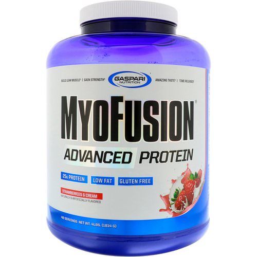 Gaspari Nutrition, MyoFusion, Advanced Protein, Strawberries & Cream, 4 lbs (1814 g) Review