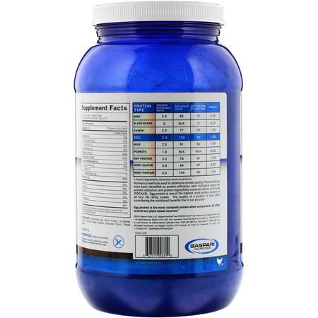 Äggprotein, Djurprotein, Sportnäring: Gaspari Nutrition, Proven Egg, 100% Egg White Protein, Chocolate, 2 lb (900 g)