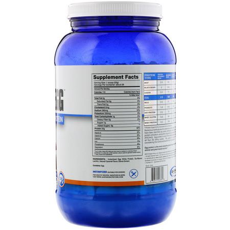 Äggprotein, Djurprotein, Sportnäring: Gaspari Nutrition, Proven Egg, 100% Egg White Protein, Salted Carmel, 2 lb (900 g)