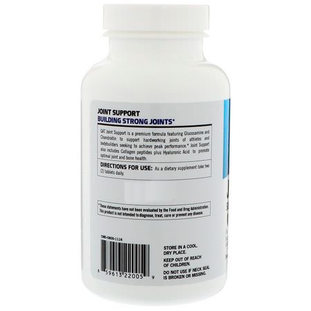 GAT Glucosamine Chondroitin Formulas - Glukosamin-Kondroitin, Led, Ben, Kosttillskott