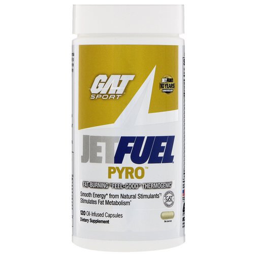 GAT, JetFuel Pyro, Fat-Burning Thermogenic, 120 Oil-Infused Capsules Review
