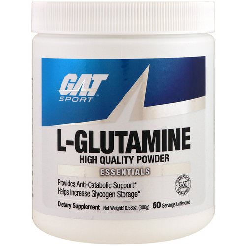 GAT, L-Glutamine, Unflavored, 10.58 oz (300 g) Review