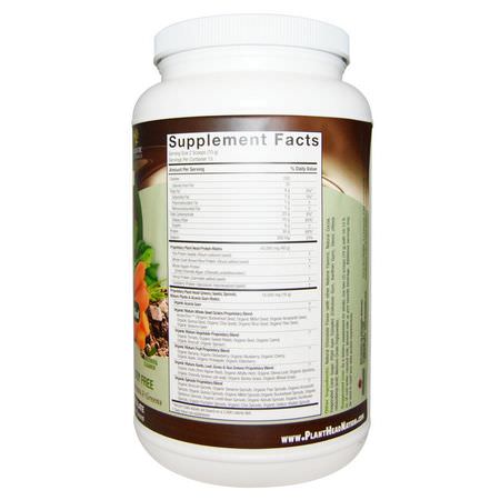 Växtbaserat, Växtbaserat Protein, Sportnäring, Måltidsersättningar: Genceutic Naturals, Plant Head, Real Meal, Chocolate, 2.3 lb (1050 g)