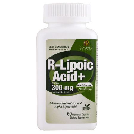 Genceutic Naturals Alpha Lipoic Acid - Alpha Lipoic Acid, Antioxidants, Supplements