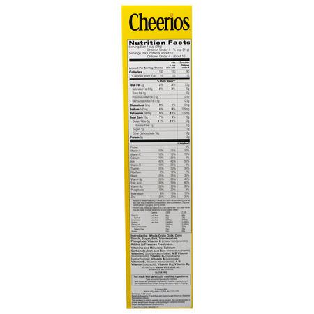 Kalla Spannmål, Frukost: General Mills, Cheerios, 12 oz (340 g)