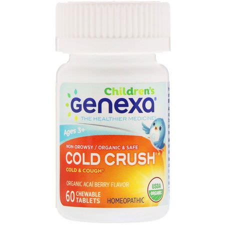 Genexa LLC Children's Cold Flu Cough Cold Cough Flu - Förkylning, Kosttillskott, Hosta, Influensa